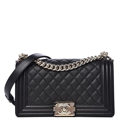 chanel cavir le boy bag|chanel boy small quilted bag.